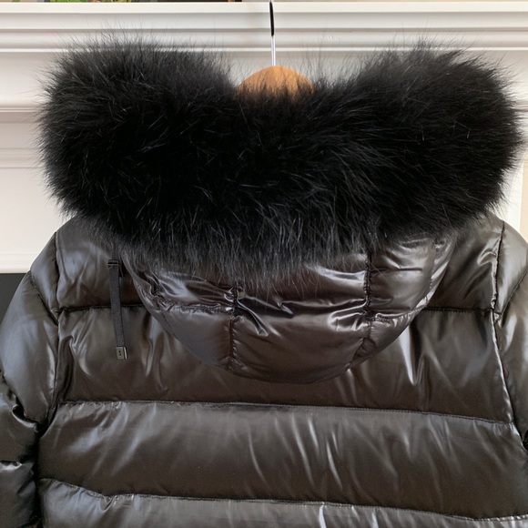 DVF Down Coat Jacket. Real Fox fur. - Picture 3 of 8